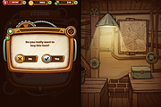 Steampunk GUI for Mobile Game, an Illustration by wowu (Thumbnail 6 of 9)