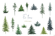 Winter is coming. Watercolor clipart, an Illustration by Elena Medvedeva (Thumbnail 2 of 8)