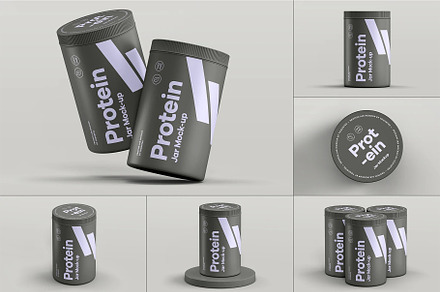 Protein Tall Jar Mock-up