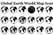 Global Earth World Map Icon Bundle, an Icon by musafir_fashion (Thumbnail 1 of 10)