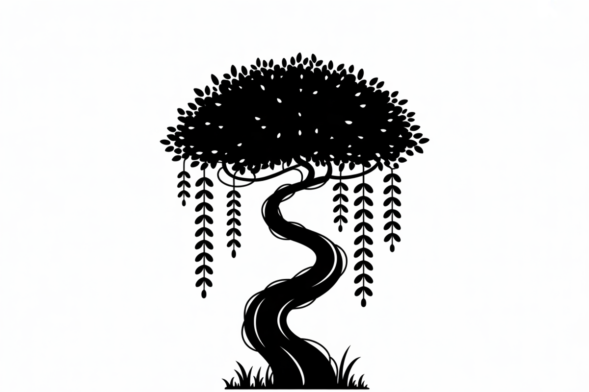 Banyan Tree Vector Illustration, an Illustration by Amazin_art (Photo 3 of 11)