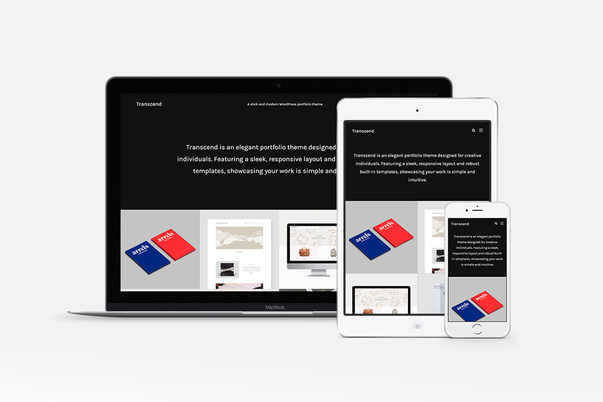 Transcend - Modern Portfolio Theme, a WordPress Template by Phase Themes (Photo 2 of 5)
