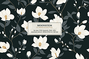 Moonstem — Seamless Floral Pattern, a Pattern Graphic by Mariia Kovalchuk (Thumbnail 2 of 10)