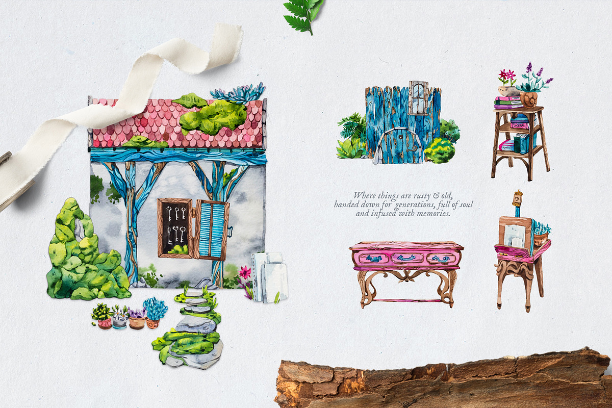 Artist's Garden Watercolours, a Decorative Illustration by Aquarellina (Photo 4 of 30)