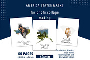 America States Masks for Canva, a Design Template by DigitalDesignsLaura (Thumbnail 1 of 3)