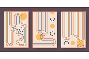 Rainbow arches wall art print set, an Illustration by art PVP - market