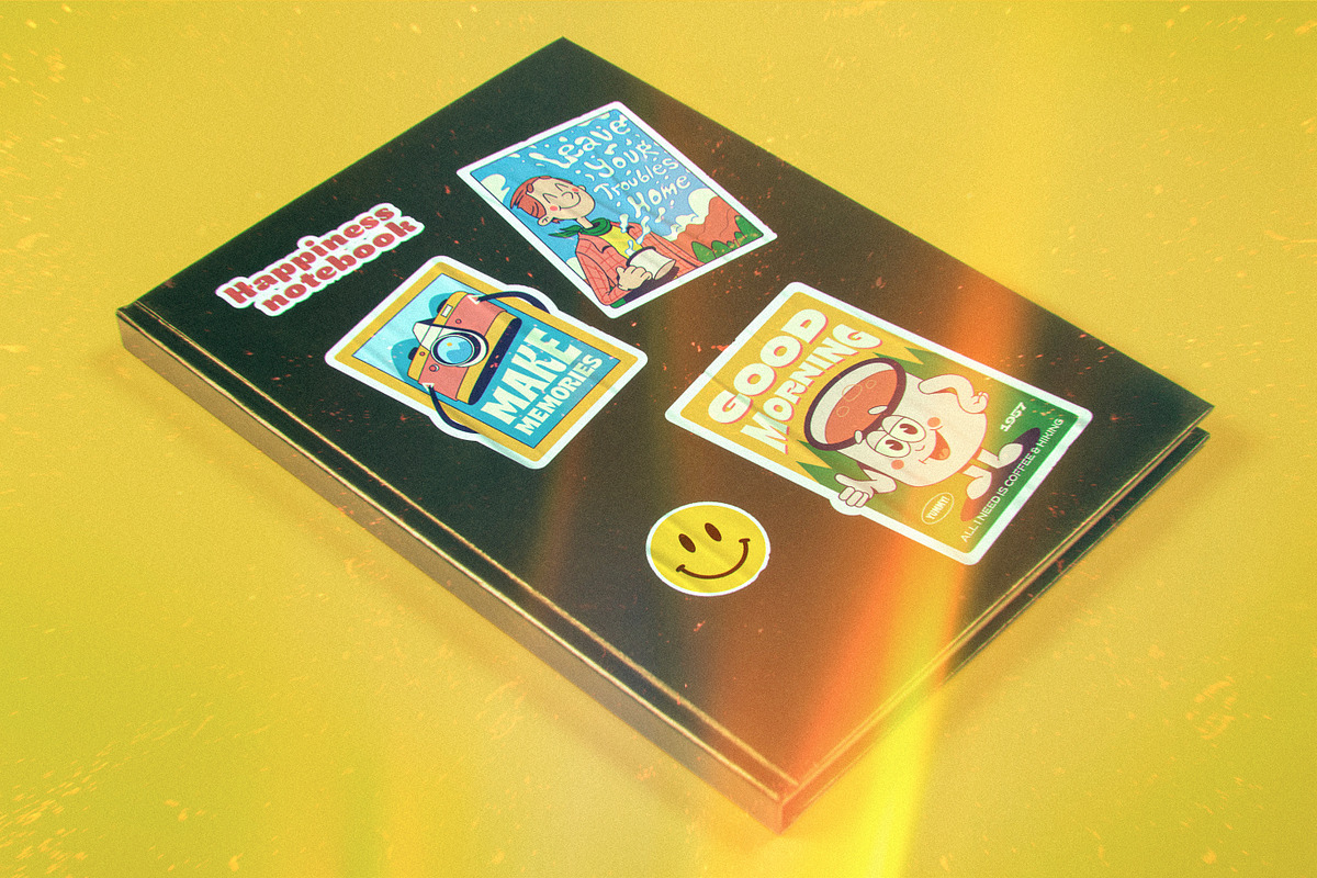 Retro Stickers. Wanderlust pack., an Object Graphic by Red Monkey (Photo 6 of 14)