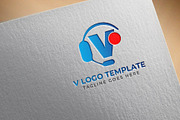 V Letter Call Center Logo Template, a Branding & Logo Template by arslantanoli (Thumbnail 4 of 4)