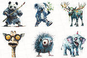 Funny Quirky Zombie Animals Clipart, an Illustration by OK Design (Thumbnail 5 of 5)