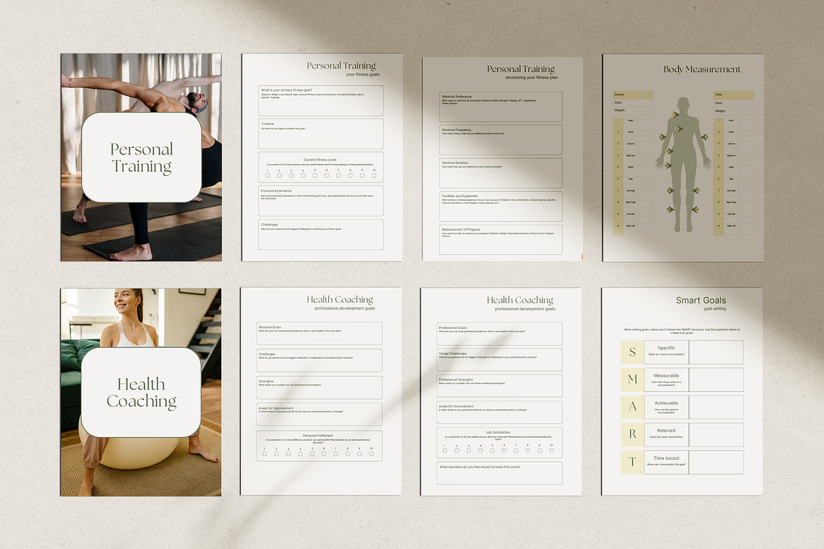 Nutrition & Fitness Coaching Forms, a Marketing Template by HelloKarla (Photo 4 of 5)