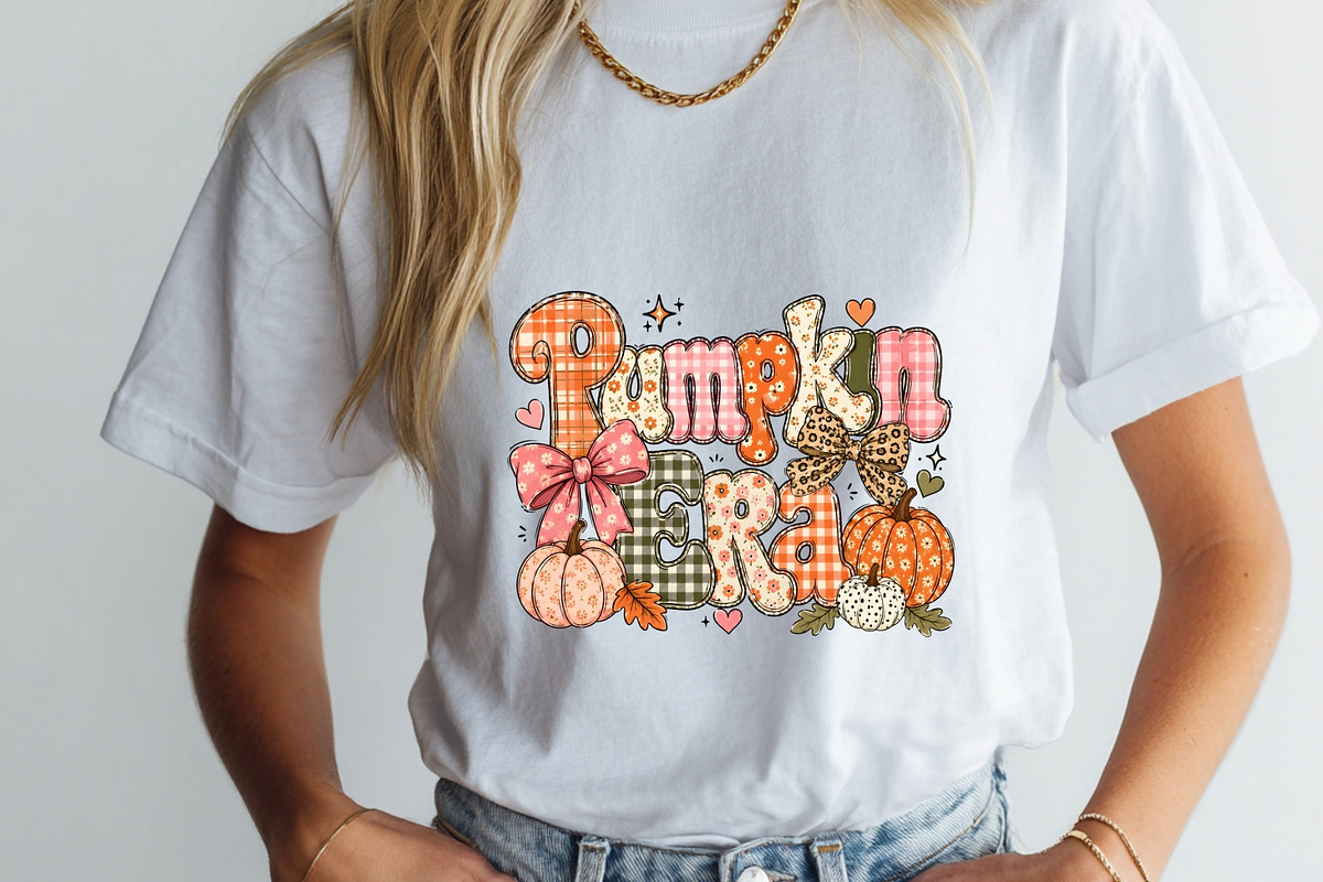 Pumpkin PNG Autumn Sticker Tshirt, a Seasonal Illustration by SugarCloudStudioArt (Photo 3 of 6)