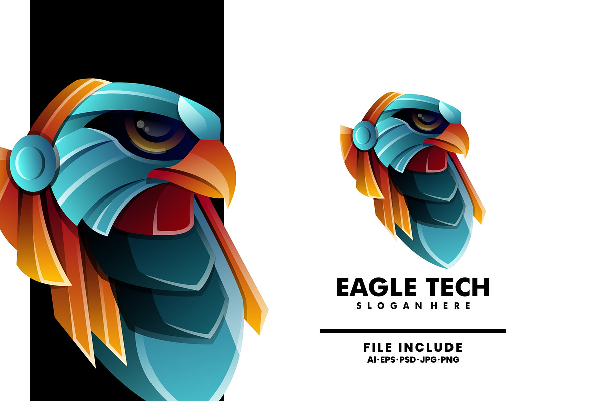 Eagle Tech Colorful Logo, a Branding & Logo Template by Dundutdesain8