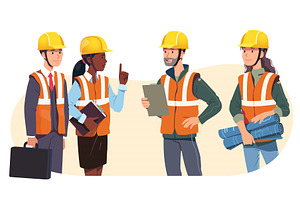 Constructor, architect meeting