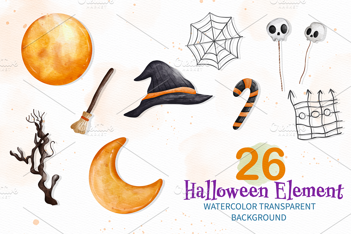 Halloween Pumpkin Charecter, a Decorative Illustration by Apixsala (Photo 10 of 15)