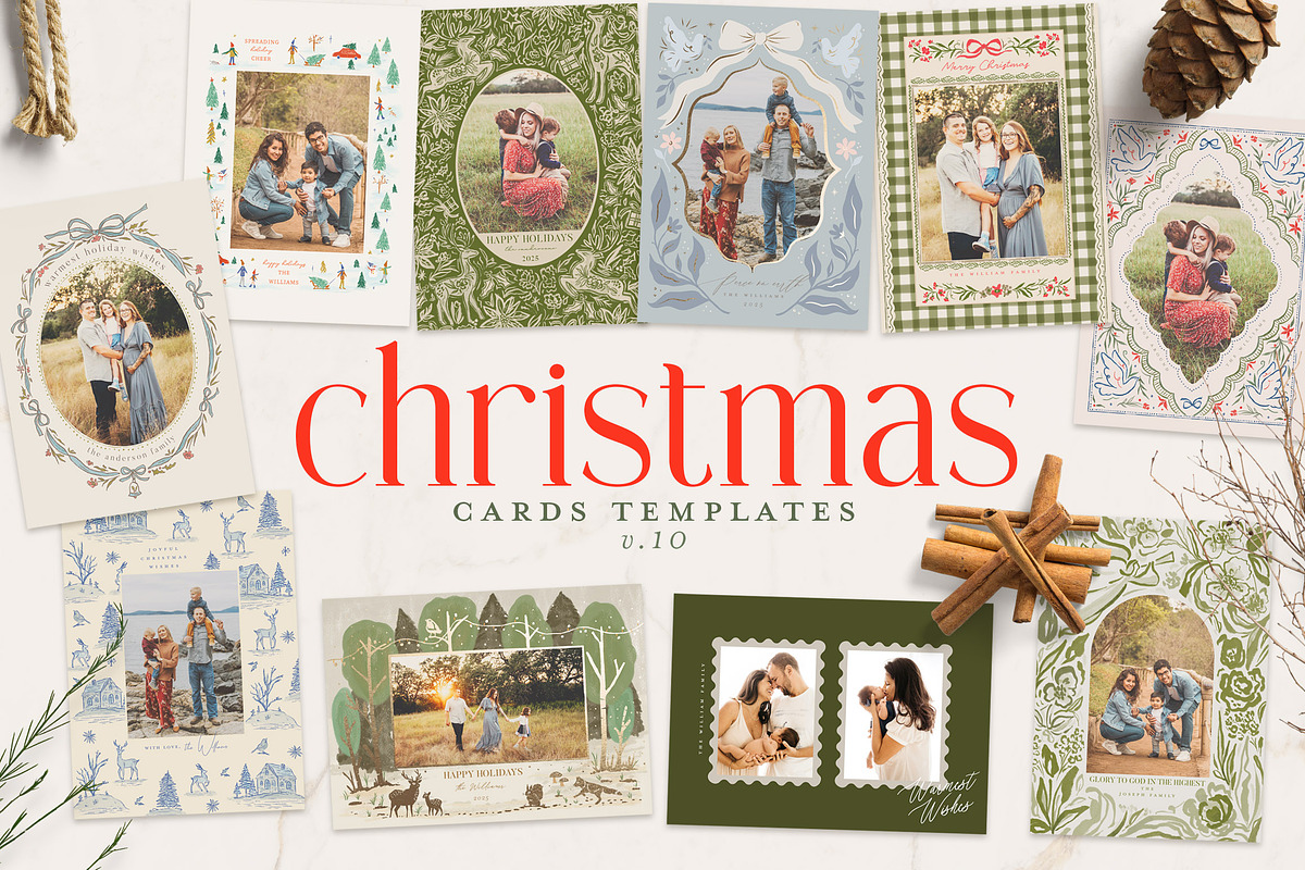 Christmas Card Templates 2025, a Card Template by 7th Avenue Designs (Photo 17 of 22)