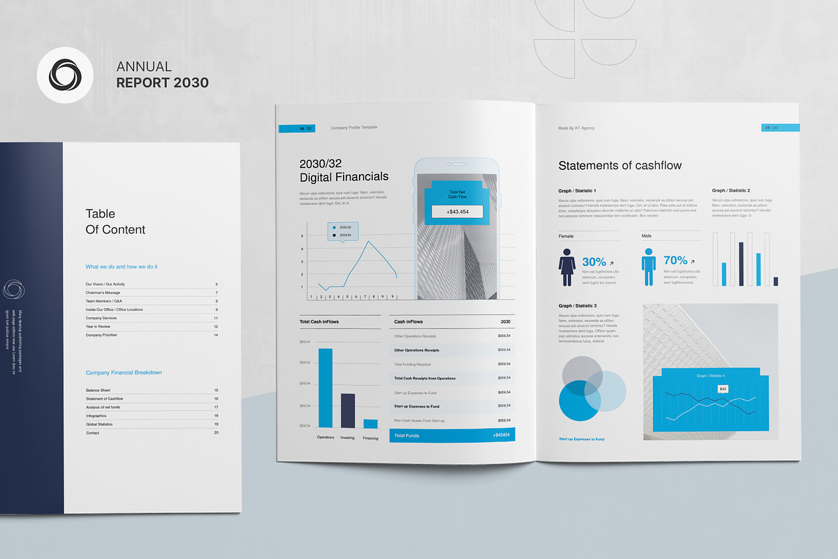 Annual Report | CANVA, a Brochure Template by KreateTribe (Photo 10 of 12)