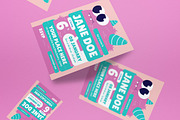 Pink Flat Kids Birthday Invitation, an Invitation Template by graphicook (Thumbnail 2 of 3)