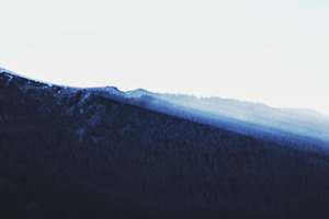 Mountains light stock picture