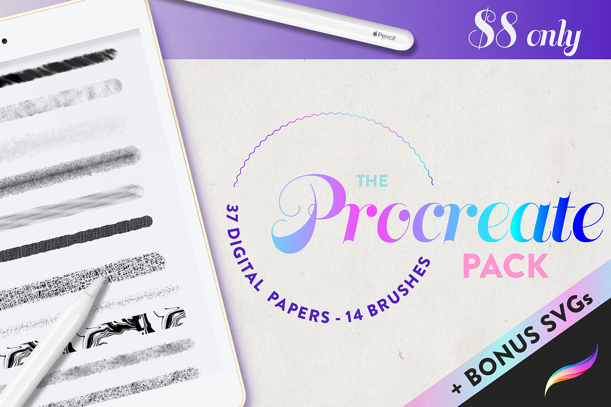 Procreate Bundle Pack Texture, a Brush Add-On by InkCloudDesign (Photo 1 of 21)