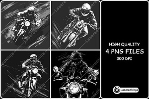 Motorbike Rider High-speed Racing, a Background Graphic by LaseredNinja