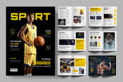 Sports Magazine Template Layout, a Magazine Template by ContestDesign (Thumbnail 1 of 3)