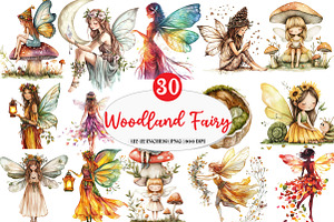 Boho Woodland Fairy Sublimation Png, an Illustration by Watercolor design