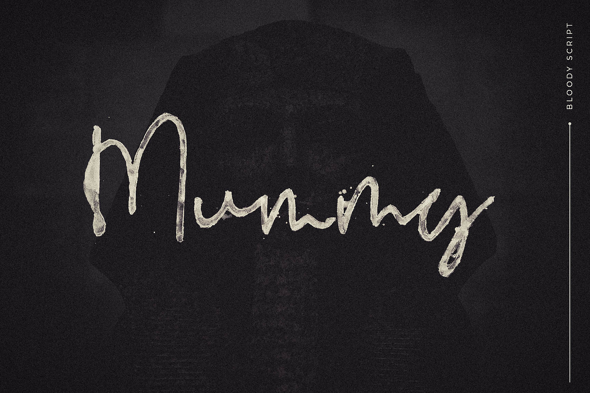 Bloody Script SVG Font preview 6
