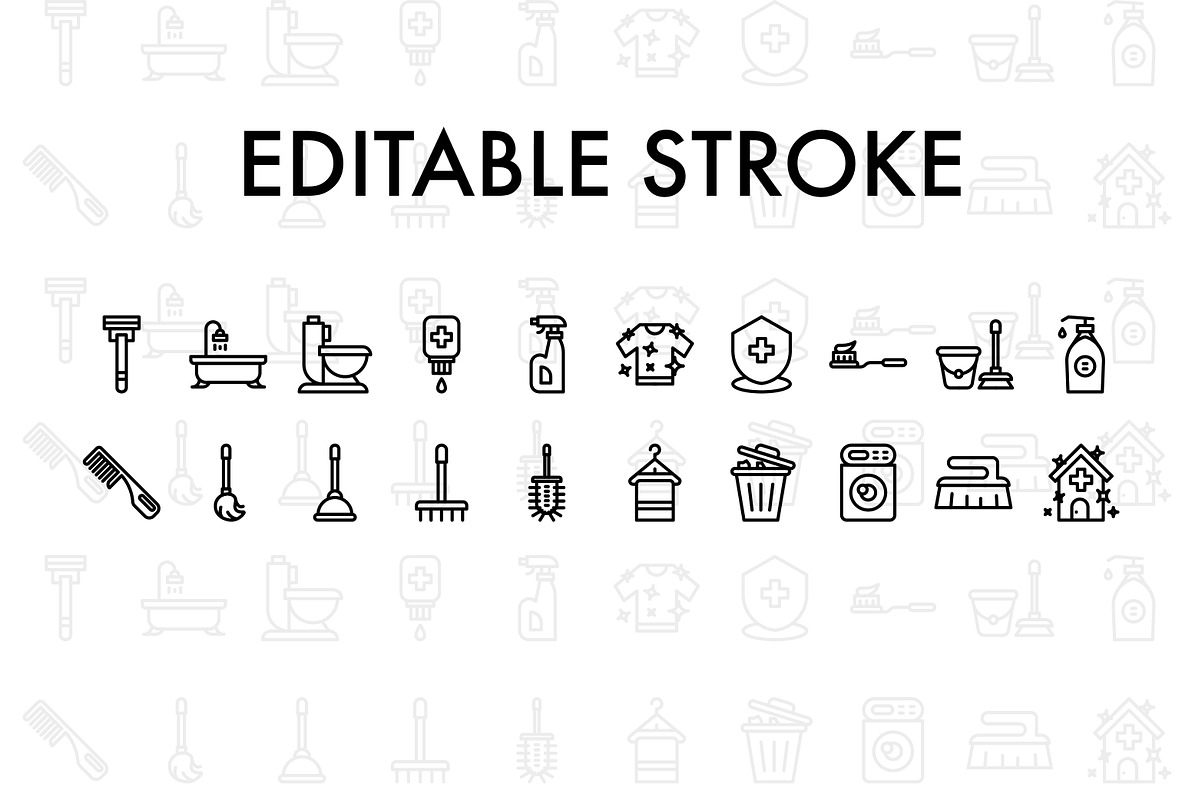 20 cleaning line icon, an Icon by khalwa.studio (Photo 2 of 3)
