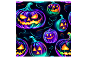 Neon Halloween Digital Paper, a Pattern Graphic by Chromolume Studio (Thumbnail 11 of 28)