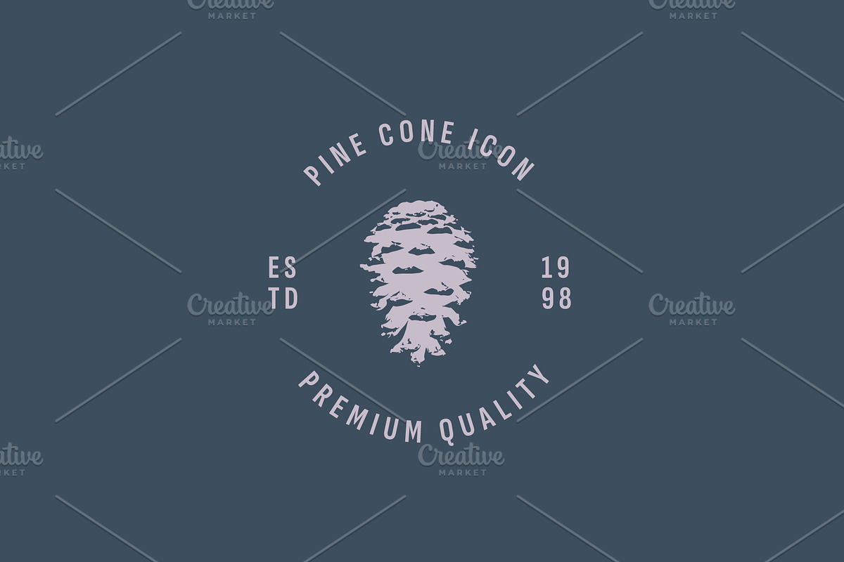 Pinecone logo illustration, a Branding & Logo Template by Dyn Studio