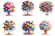 Birthday Balloons Clipart PNG, an Illustration by GatewayDesign (Thumbnail 3 of 3)
