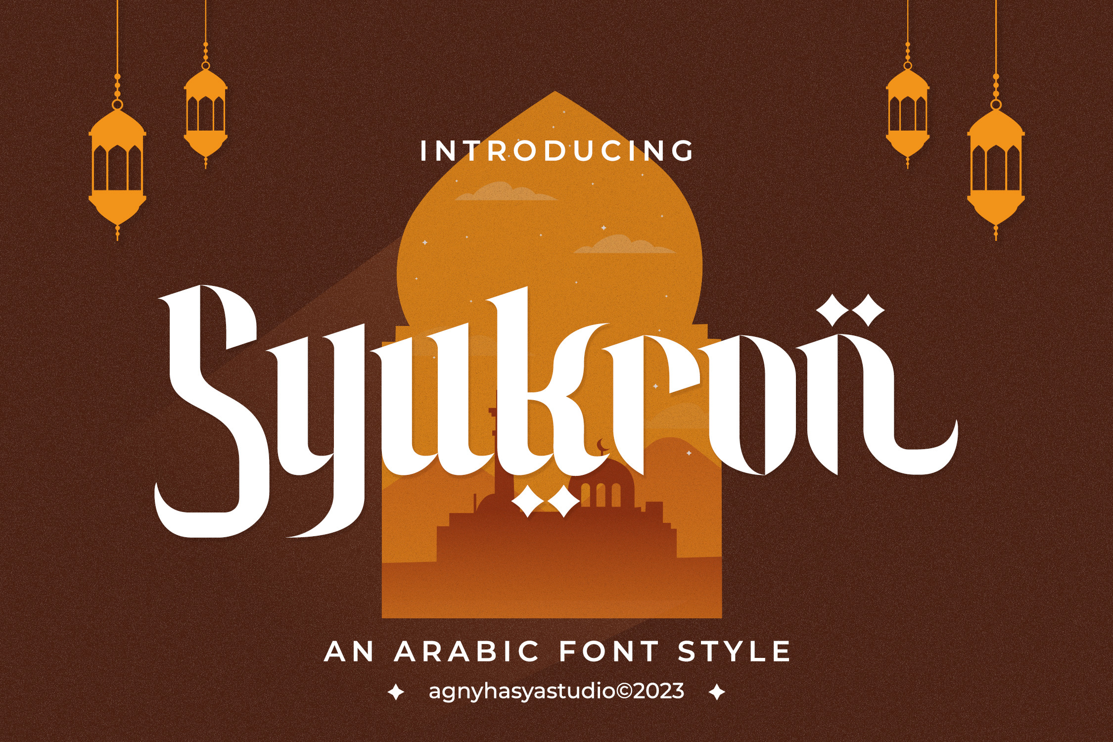 Syukron - Arabic Font Style, a Serif Font by agnyhasyastudio