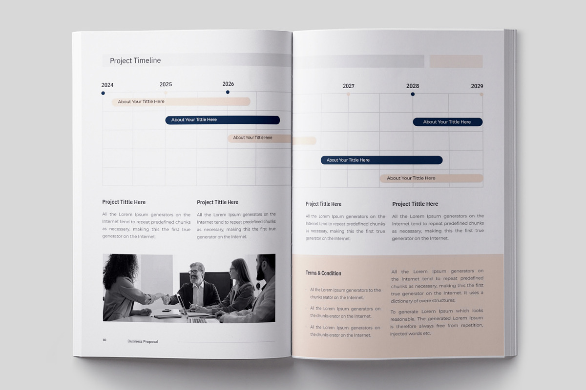 Business Proposal Template, Canva, a Brochure Template by Niofix (Photo 4 of 6)