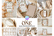 Wild One Safari Baby Shower Bundle, a Templates & Theme by VeliusCreativeStudio (Thumbnail 1 of 9)