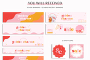 Etsy Shop Kit Bright Boho, a Branding & Logo Template by Macarons and Mimosas (Thumbnail 2 of 9)