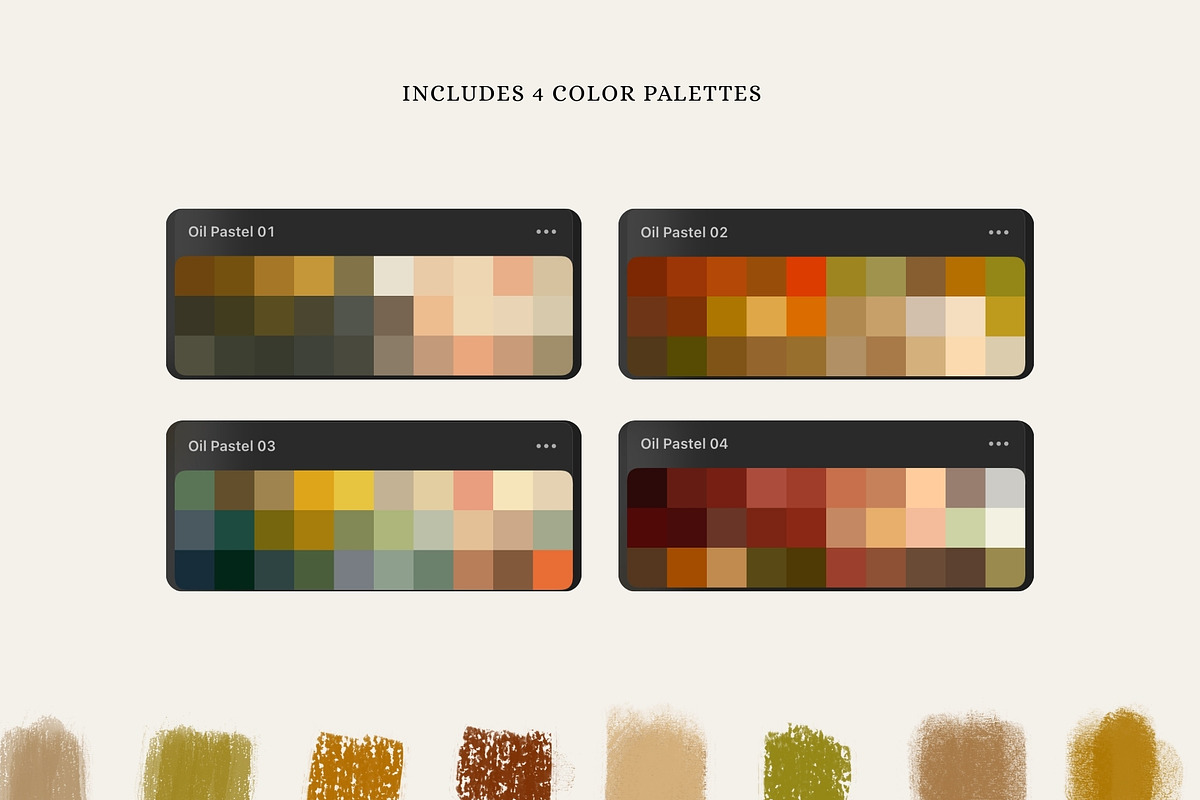 Procreate Oil Pastel Brushes, a Brush Add-On by Jenteva Art (Photo 14 of 16)