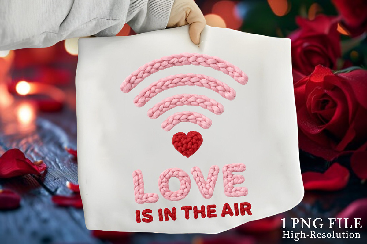 Valentine Love Wifi PNG, Valentine, an Illustration by Canvas Craft (Photo 1 of 7)