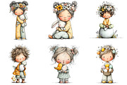 Watercolor Whimsical Easter Kids Cli, an Illustration by Sublimation Artist (Thumbnail 3 of 7)