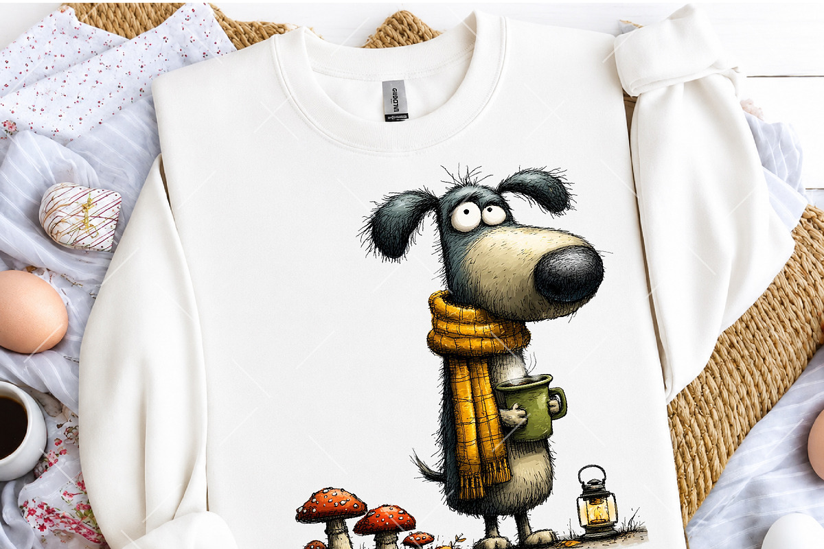 Whimsical Dog Clipart Bundle, a Seasonal Illustration by OK Design (Photo 5 of 6)