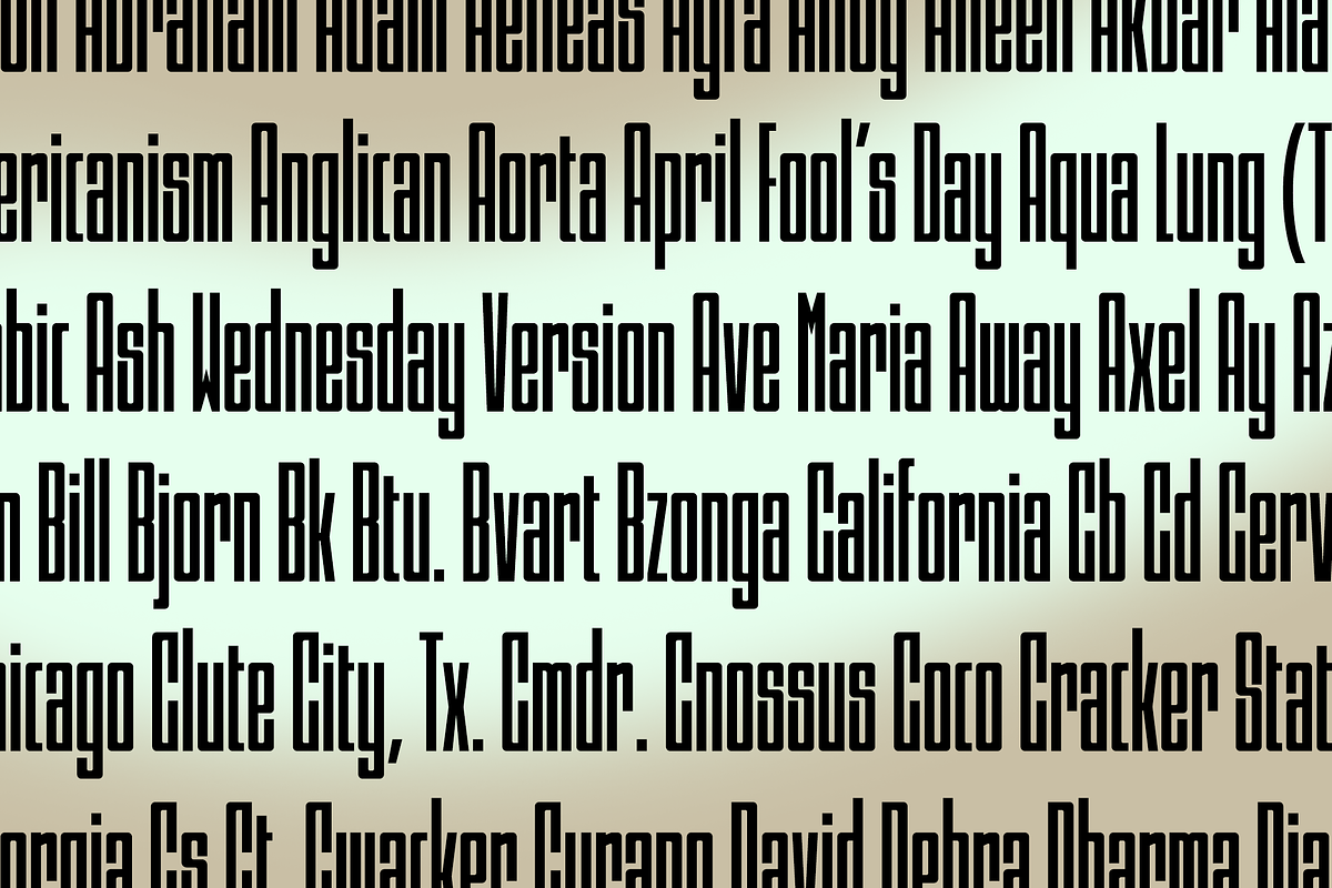 Psilograph - Extra Condensed, a Sans Serif Font by Sign Studio (Photo 11 of 11)