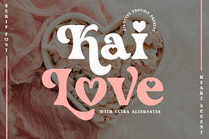 Kai Love - Serif Font With Heart