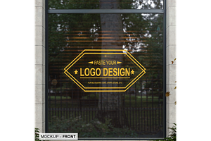 Storefront Window Logo Mockup