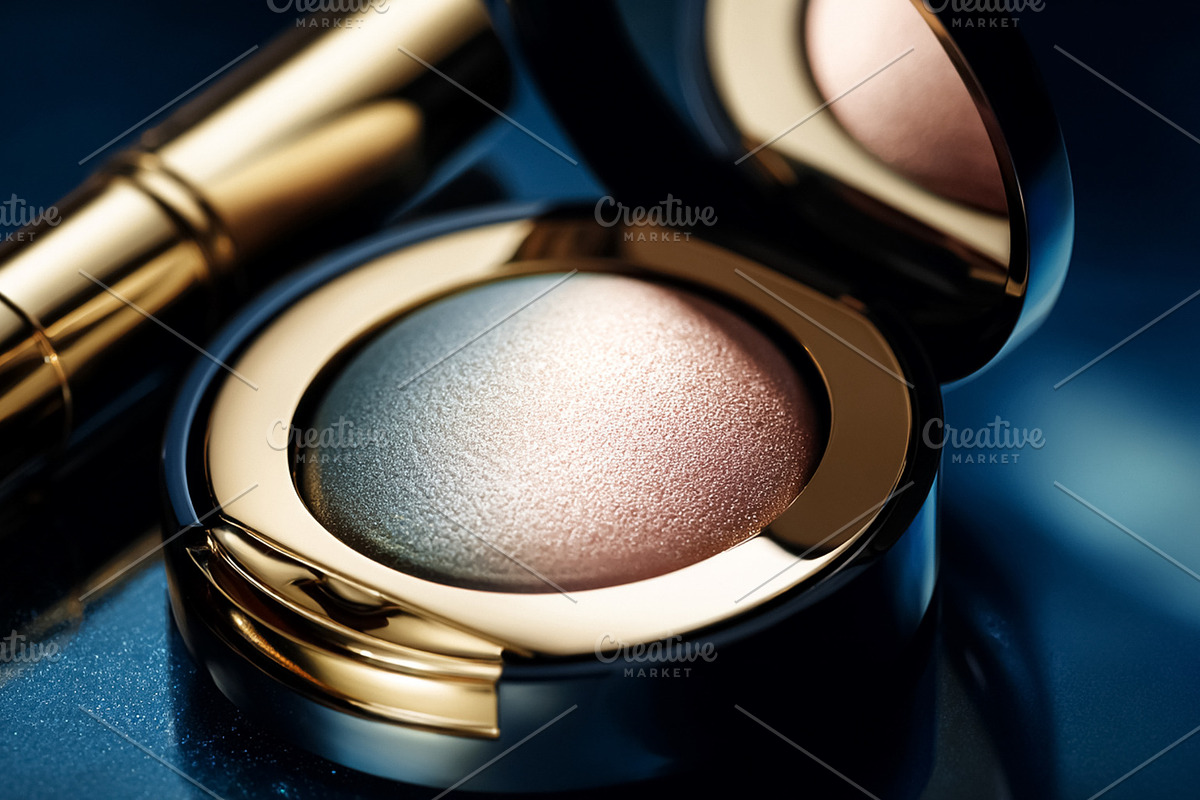 Luxury makeup products creating a beauty concept with a golden e, a Beauty & Fashion Photo by Studio ANNA (Photo 2 of 2)