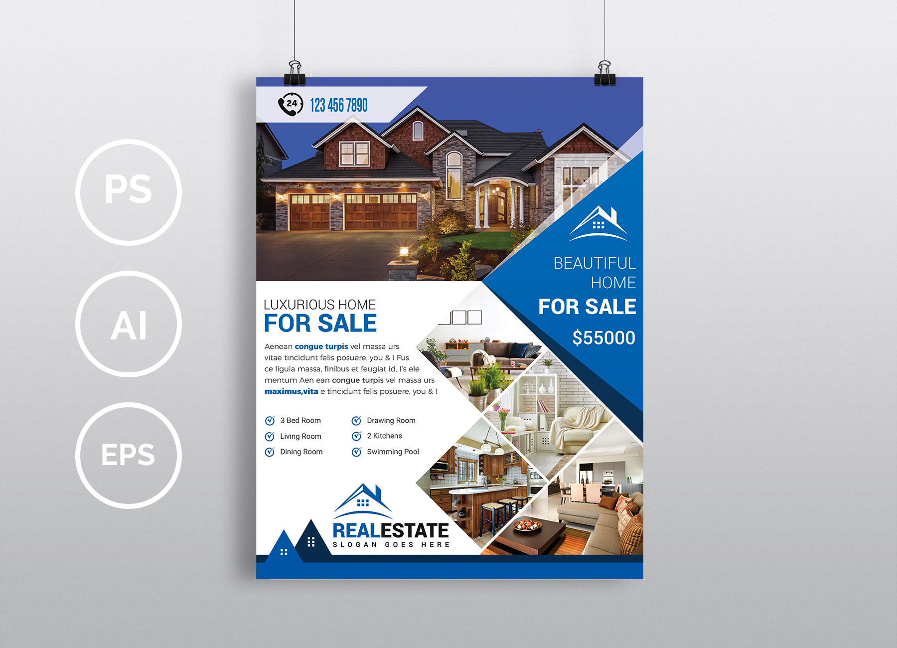 Real Estate Flyer. Vol-06, a Flyer Template by Imagine Design Studio