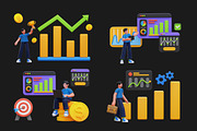 Business Activity 3D Illustrations, a Characters & Person 3D Model by Rakata Studio (Thumbnail 4 of 6)