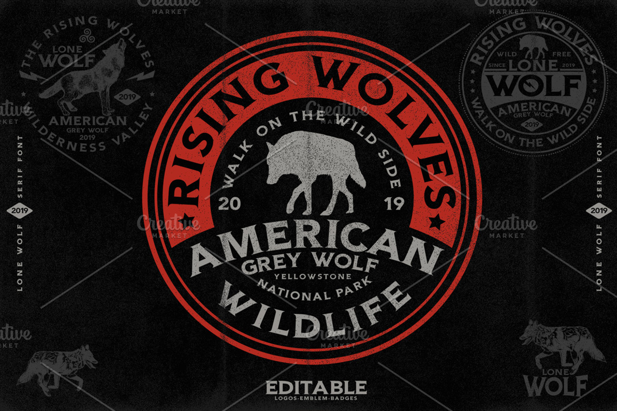 LONE WOLF - Serif font preview 3
