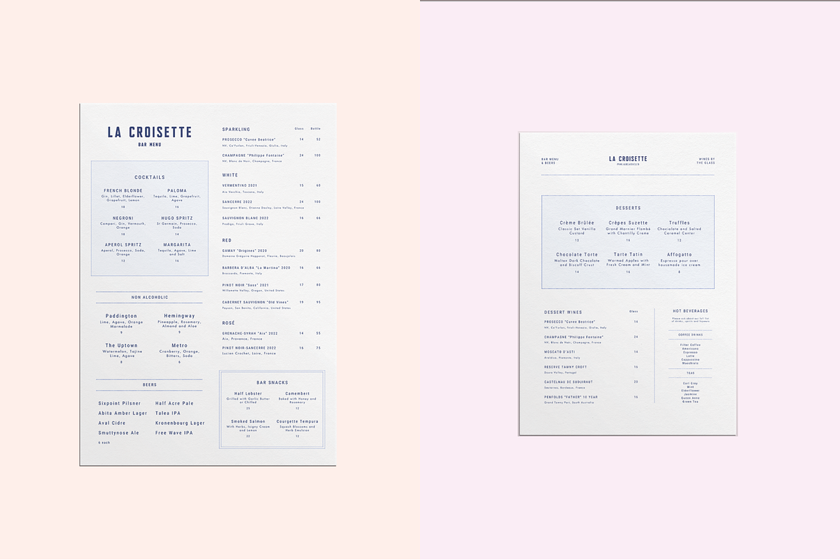 Premium Restaurant Menu Template Set, a Branding & Logo Template by Soigné Branding Studio (Photo 8 of 8)