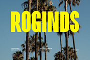 Roginds - Bold Condensed Typeface, a Sans Serif Font by Imoodev (Thumbnail 1 of 5)