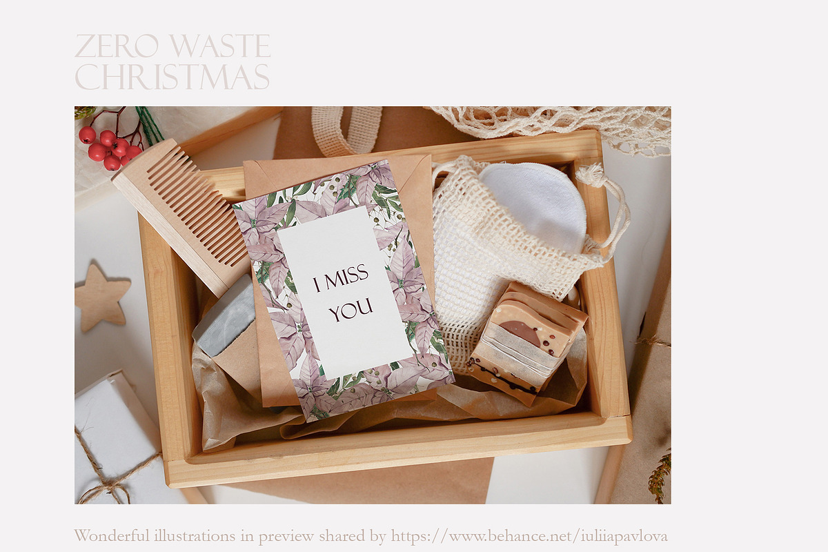 Zero Waste Christmas Mockup Noel, a Mockup by NataliArkushArt (Photo 10 of 20)