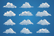 Cartoon Cloud Illustration Set, an Object Illustration by Partikusi Design (Thumbnail 2 of 3)